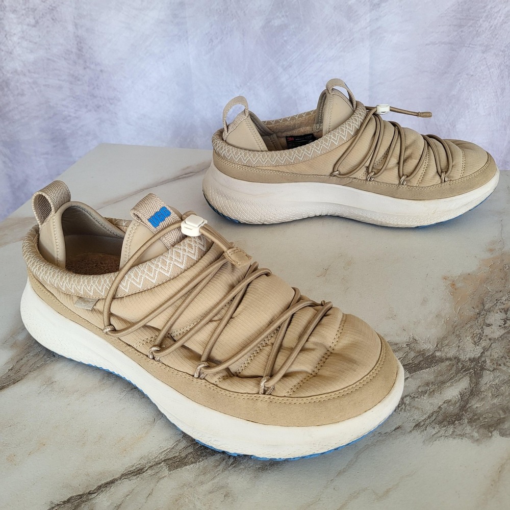UGG Shoes Mens Size 11 Beige Synthetic Insulated Lined Winter Casual Sneakers